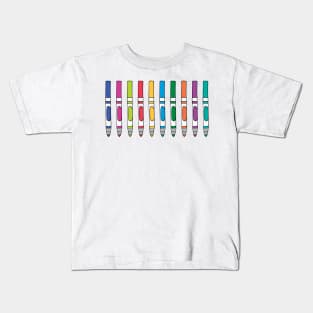 Colorful Marker Set Kids T-Shirt